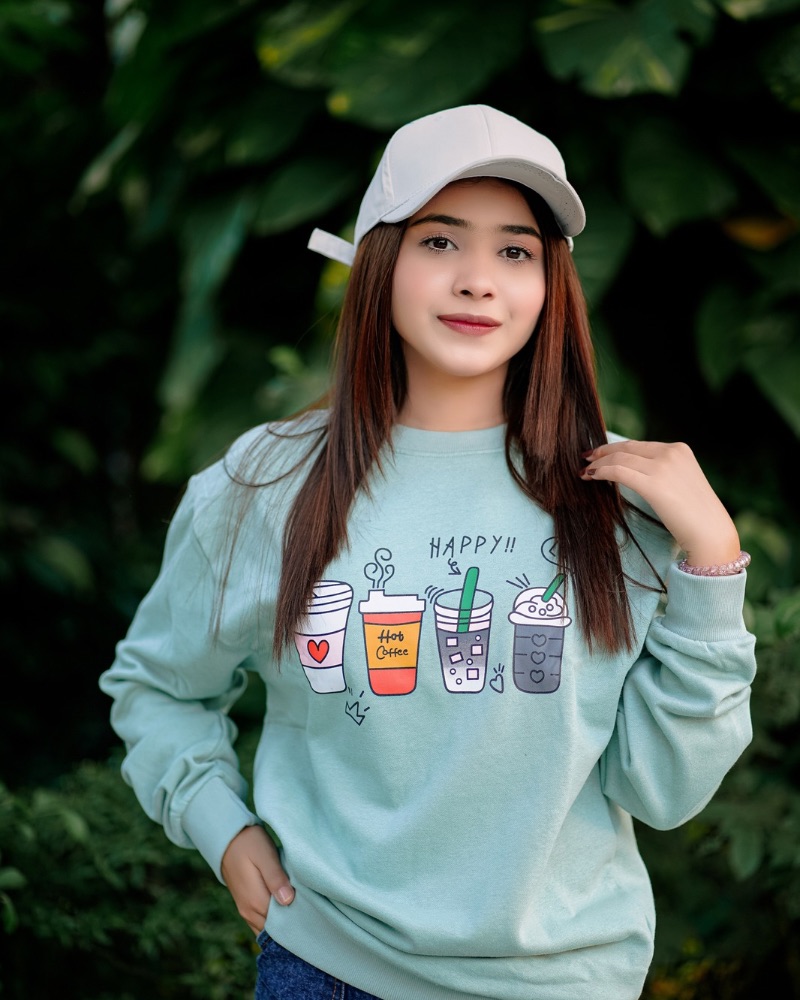 Sweatshirt (Happy Love Light Mint)