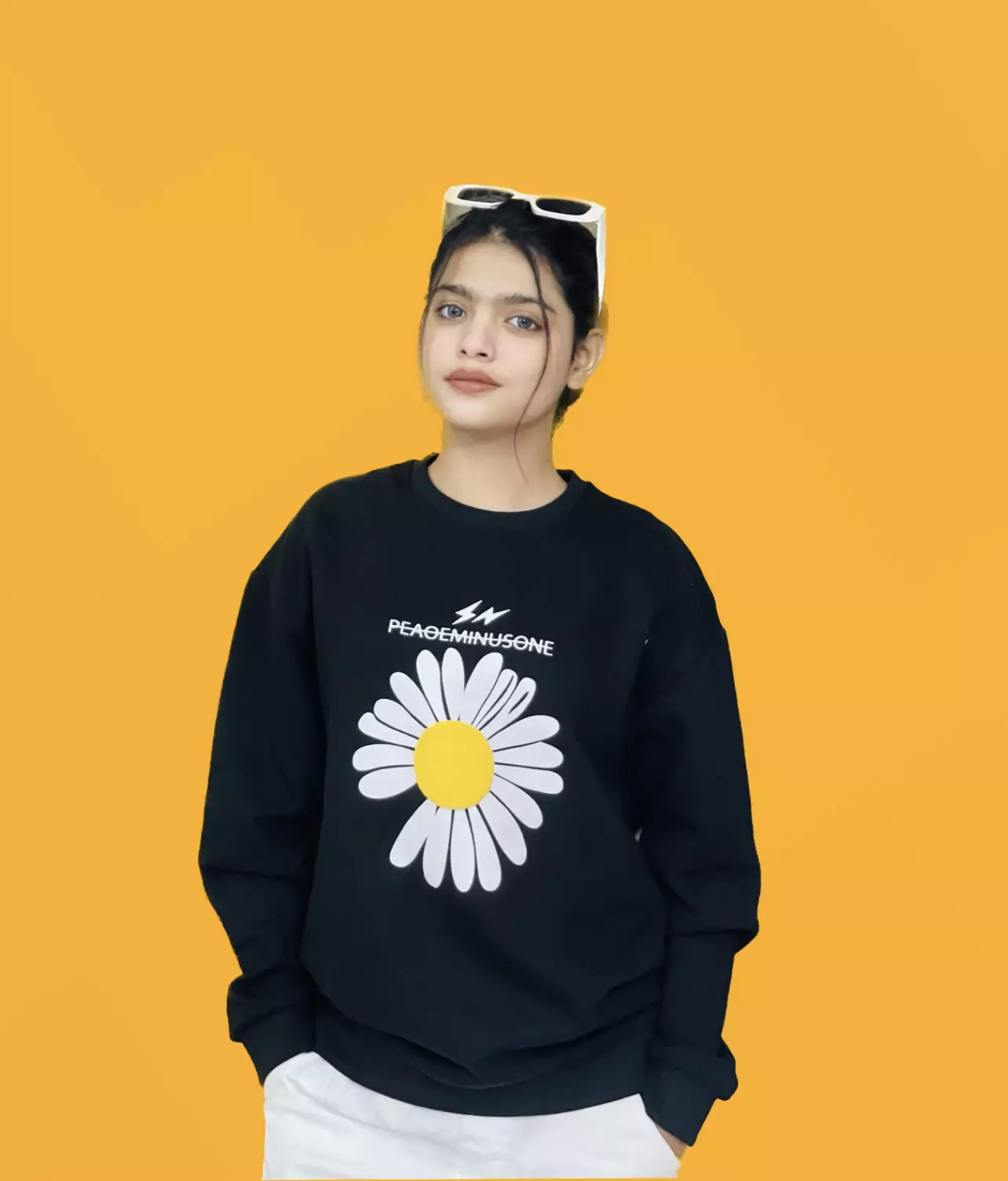 Sweatshirt (Flower Black)