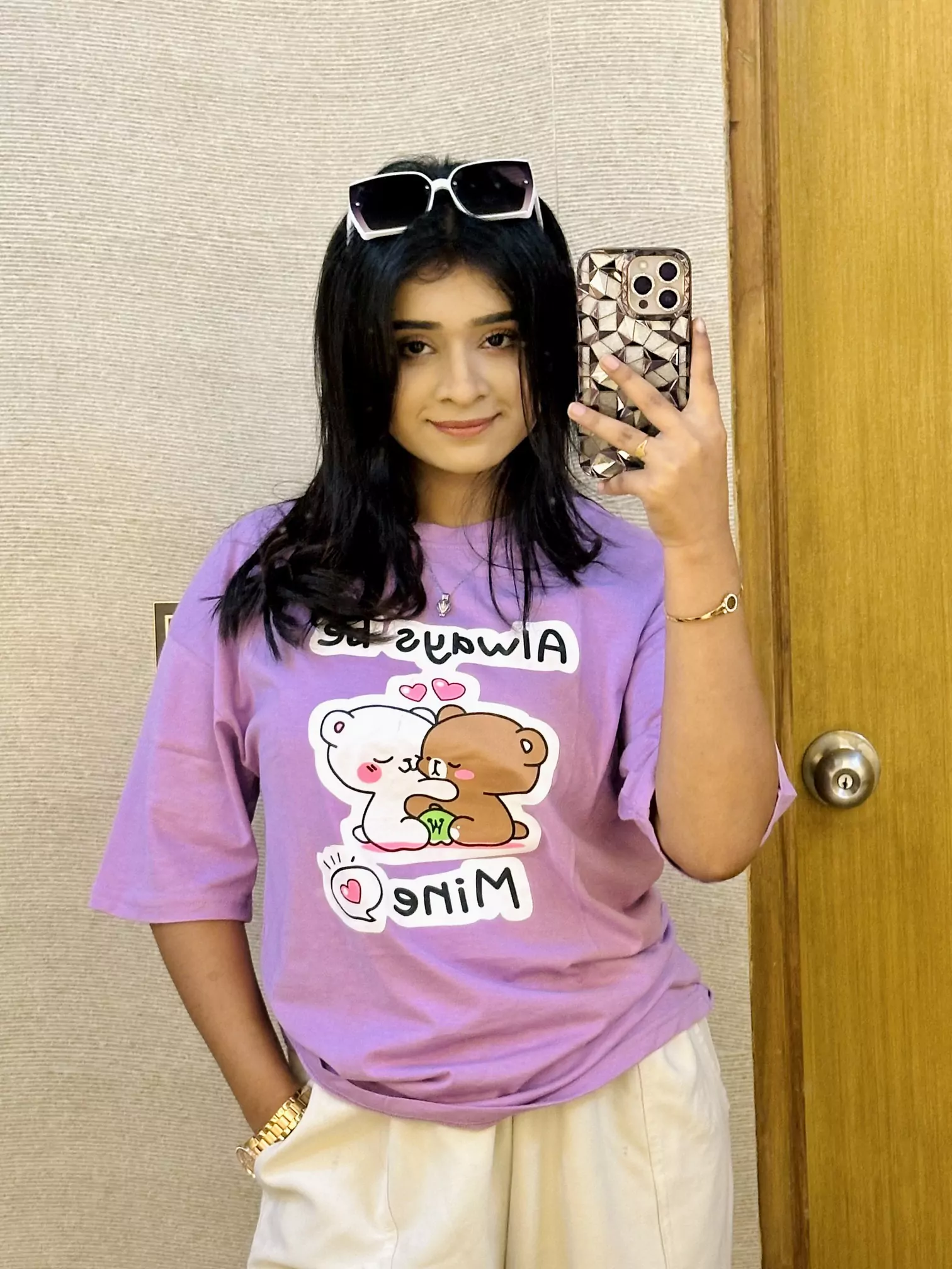 Ladies Drop Shoulder T-shirt (ALWAYS BE MINE)