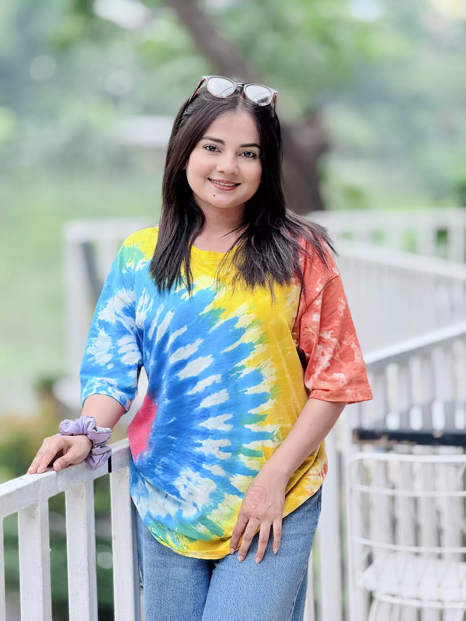 Ladies Batik Drop Shoulder T-shirt (Batik)