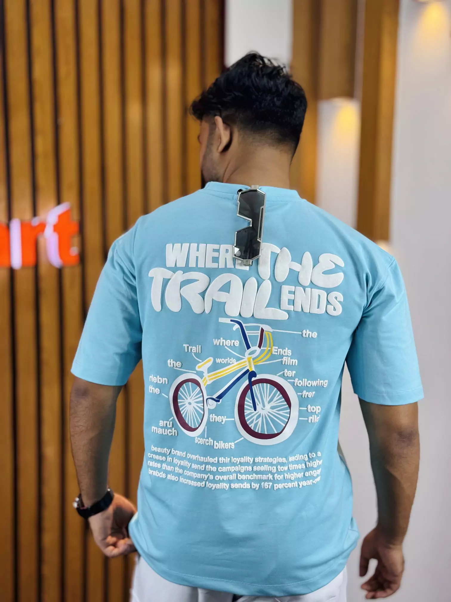 Mens Premium Drop Shoulder (Style:Where The Trail Ends)