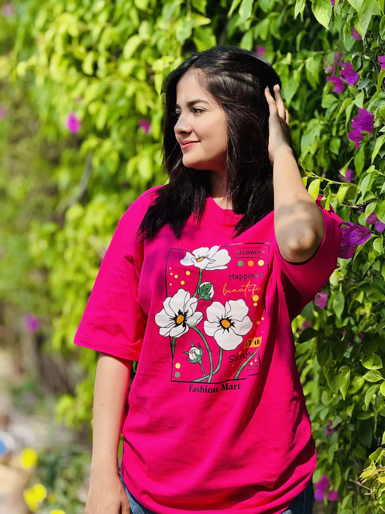 Ladies Drop Shoulder T-shirt (SUNNY DAYS)