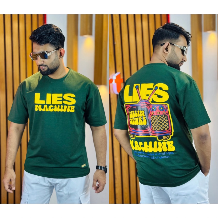 Mens Premium Drop Shoulder (Style:LIES Machine)