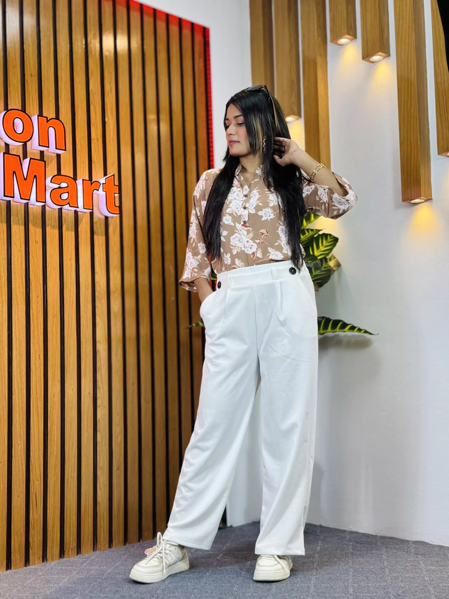 Ladies Formal Pant (White)