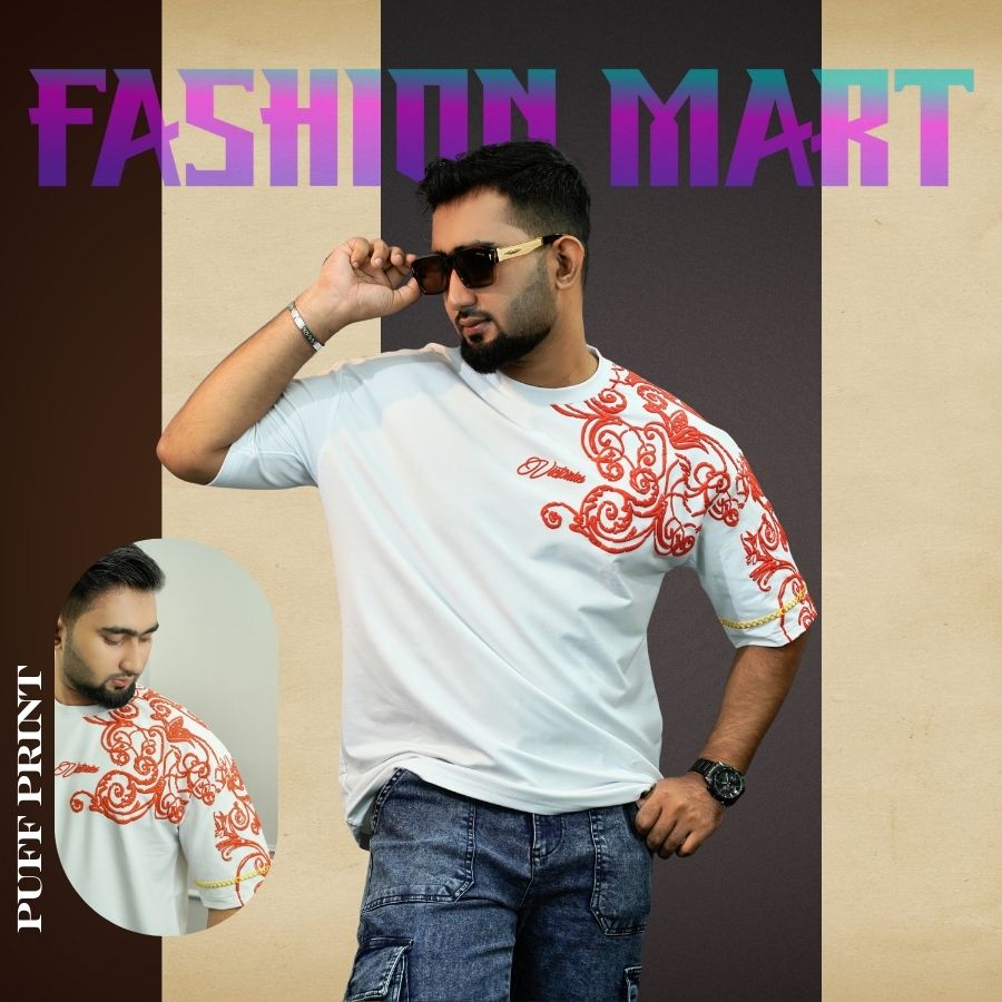 Mens Premium Drop Shoulder (Victories-White)