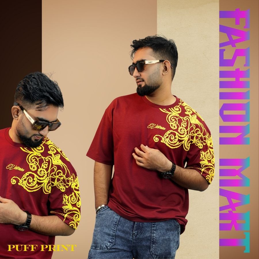 Mens Premium Drop Shoulder (Victories-Merun)