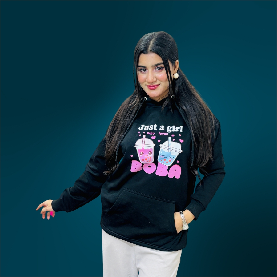 Hoodie (BOBA Drink Black)
